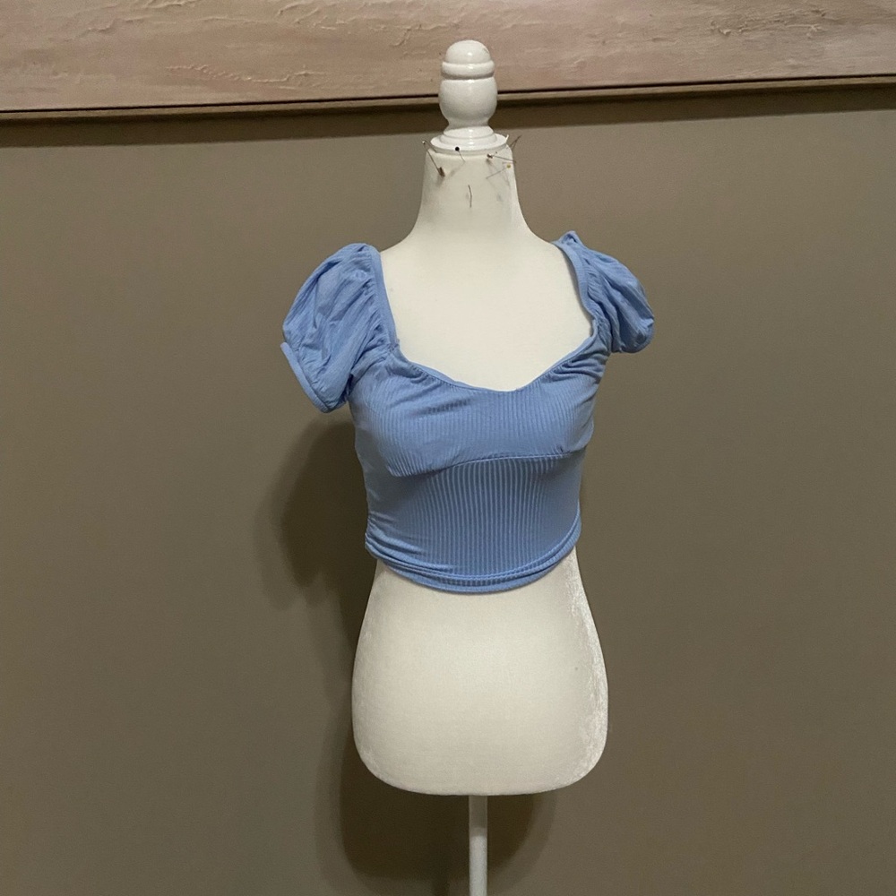 Light blue blouse